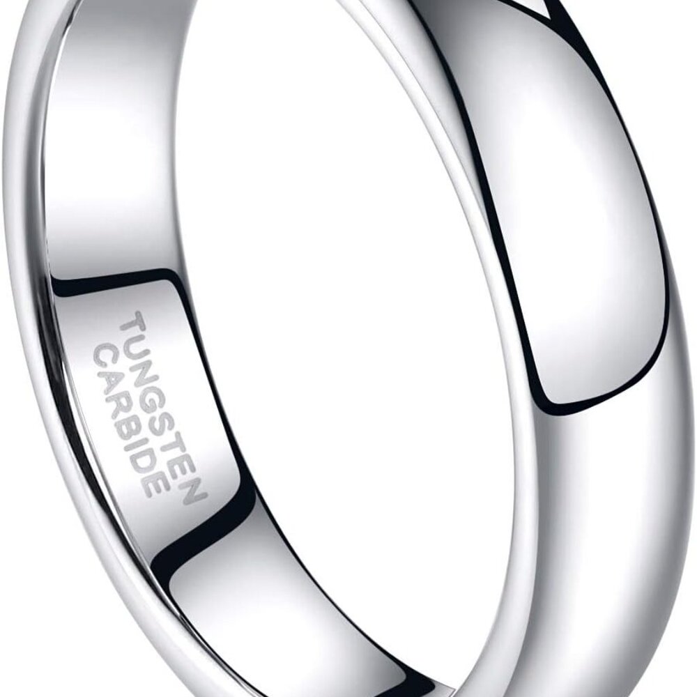 2mm 4mm 6mm 8mm Tungsten Wedding Band Ring for Men Women Silver/Rose Gold/Rainbo - Picture 3 of 6